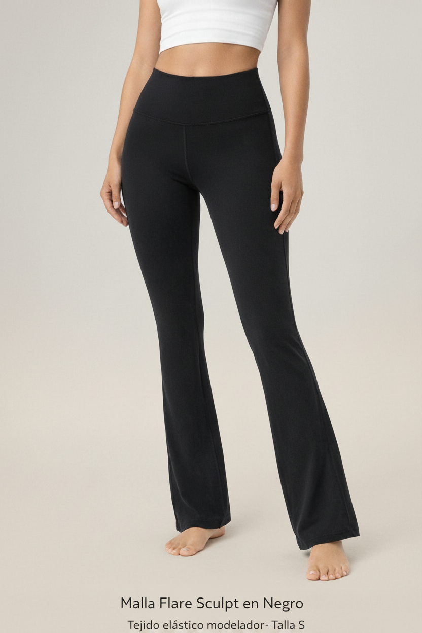 Malla Flare Sculpt en Negro – Talla S