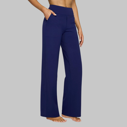 Pantalón de tiro alto con corte recto