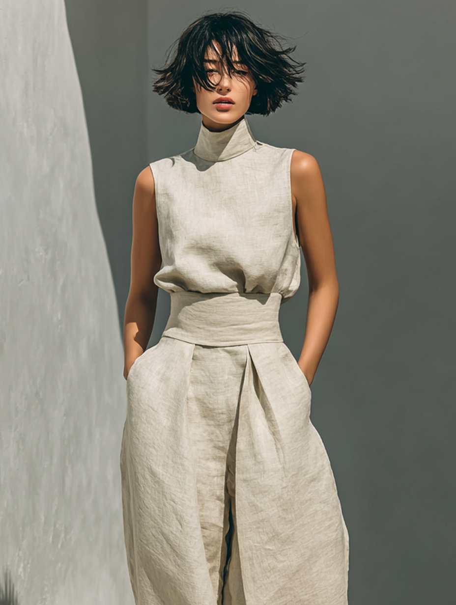 CONJUNTO MINIMAL LINO ELEGANTE