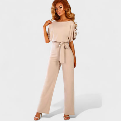 Mono elegante con pantalón amplio