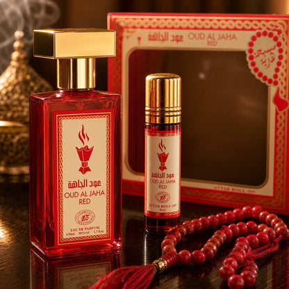 Oud Al Jaha Red – Perfume 50 ml + Attar Roll-On 6 ml