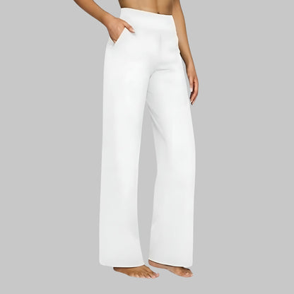 Pantalón de tiro alto con corte recto