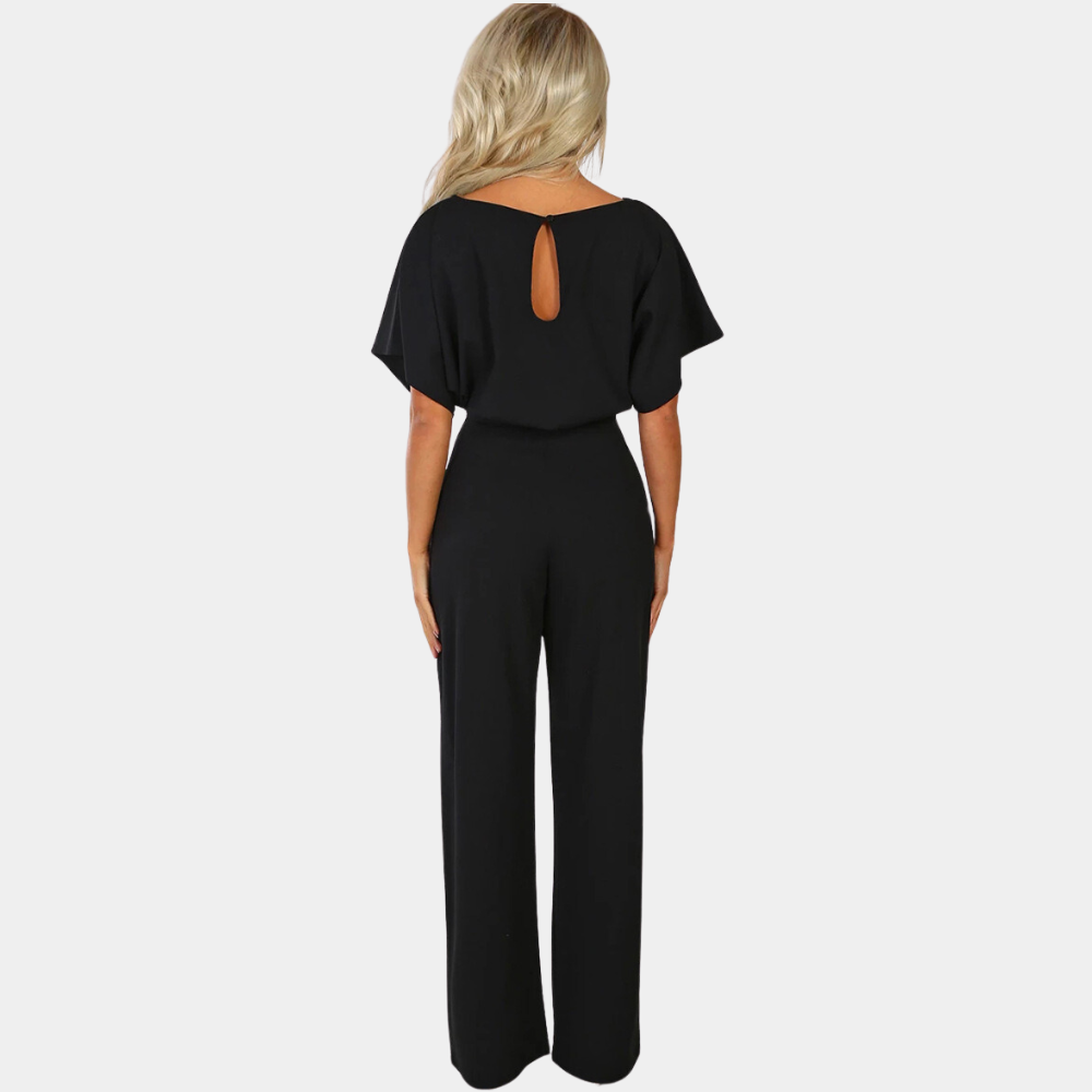 Mono elegante con pantalón amplio