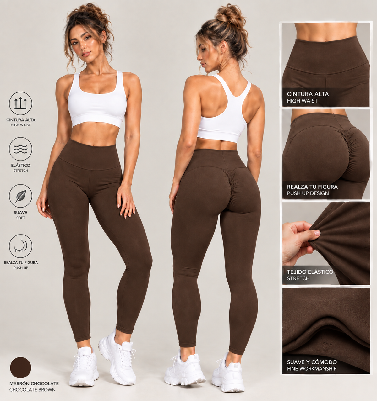 Malla Push Up Sculpt – Cintura Alta