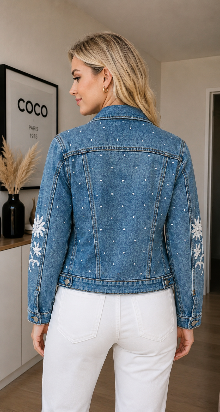 Chaqueta Denim Flor de Hilo