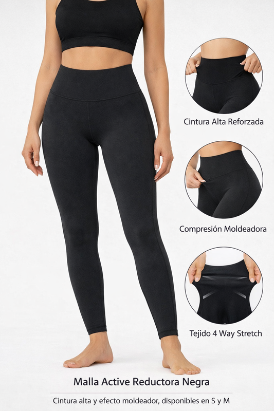 Malla Active Negra Reductora ( Talla XL)