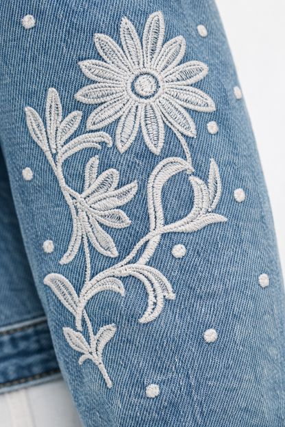 Chaqueta Denim Flor de Hilo