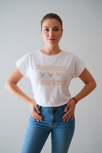 Camiseta Lía Encaje
