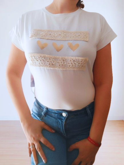 Camiseta Lía Encaje