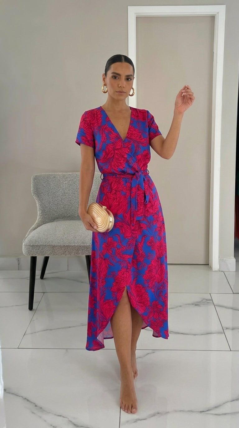 Julia | Vestido elegante con escote en V y silueta favorecedora