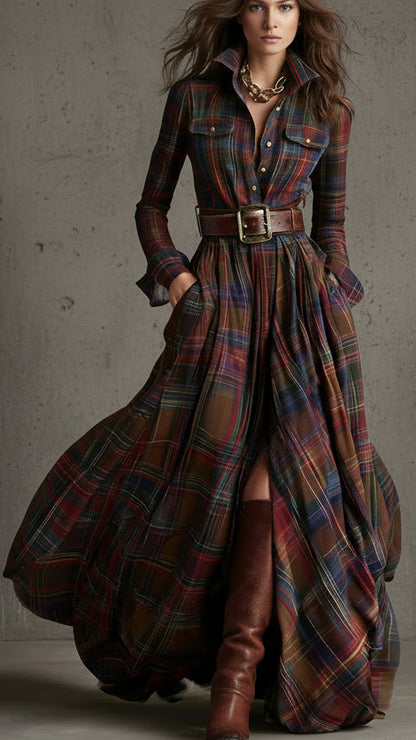 VESTIDO AURORA DE CUADROS