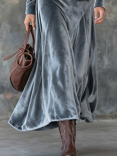 VESTIDO DAKOTA VELVET MAXI