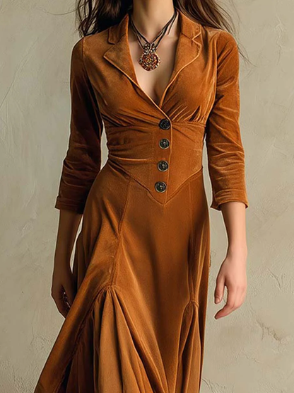 VESTIDO SOLÈNE VINTAGE MAXI