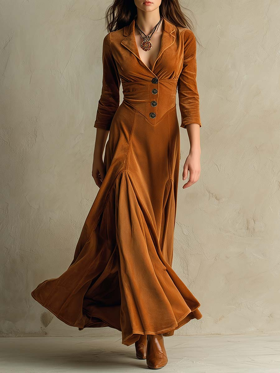 VESTIDO SOLÈNE VINTAGE MAXI