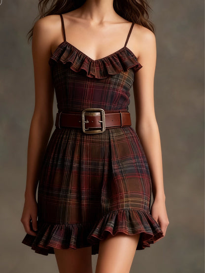 VESTIDO TARTÁN CHIC SET