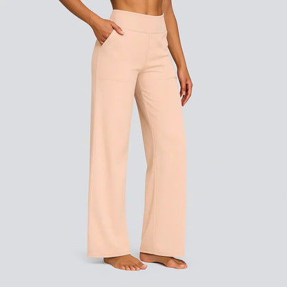 Pantalón de tiro alto con corte recto