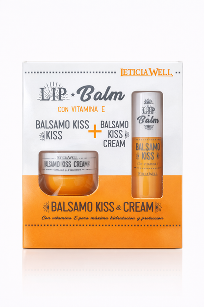 Conjunto BÁLSAMO KISS & CREAM – Leticia Well (con vitamina E)