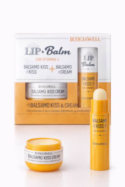 Conjunto BÁLSAMO KISS & CREAM – Leticia Well (con vitamina E)