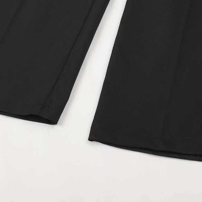 Pantalón de tiro alto con corte recto